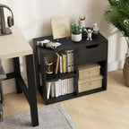 3-tier Side Table with Storage Shelf & Drawer Space - 23.5 x 12 x 20.5 (L x W x H)