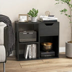 3-tier Side Table with Storage Shelf & Drawer Space - 23.5 x 12 x 20.5 (L x W x H)
