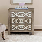 Nairne Grey 3-Drawer Chest - 26Wx12Dx28H