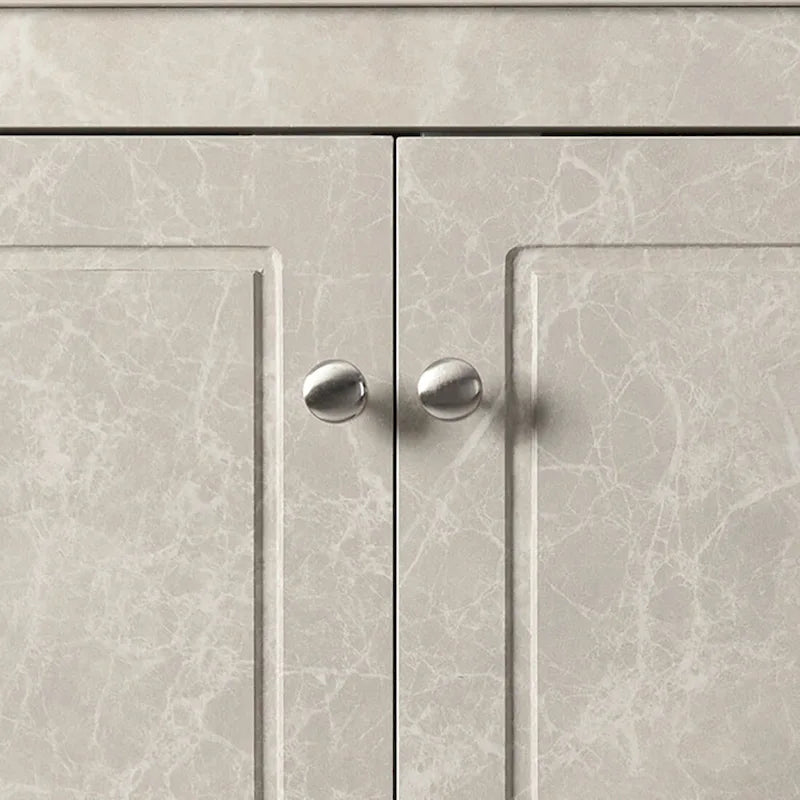 Modern Stylish Triangle Corner Storage Cabinet with Two Adjustable Internal Shelves
