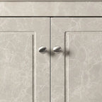 Modern Stylish Triangle Corner Storage Cabinet with Two Adjustable Internal Shelves