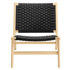 Woven Rope Wood Accent Lounge Chair