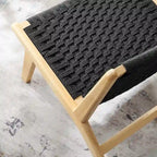 Woven Rope Wood Accent Lounge Chair