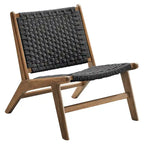 Woven Rope Wood Accent Lounge Chair