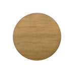 47 Inch Dining Table, Round Tabletop, Pedestal Base, Brown Finish