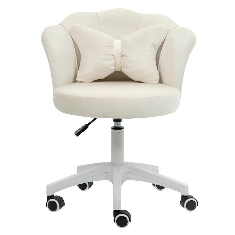 Modern Velvet Task Chair 360 Swivel Adjustable Height Office Chair