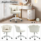 Modern Velvet Task Chair 360 Swivel Adjustable Height Office Chair