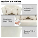 Modern Velvet Task Chair 360 Swivel Adjustable Height Office Chair