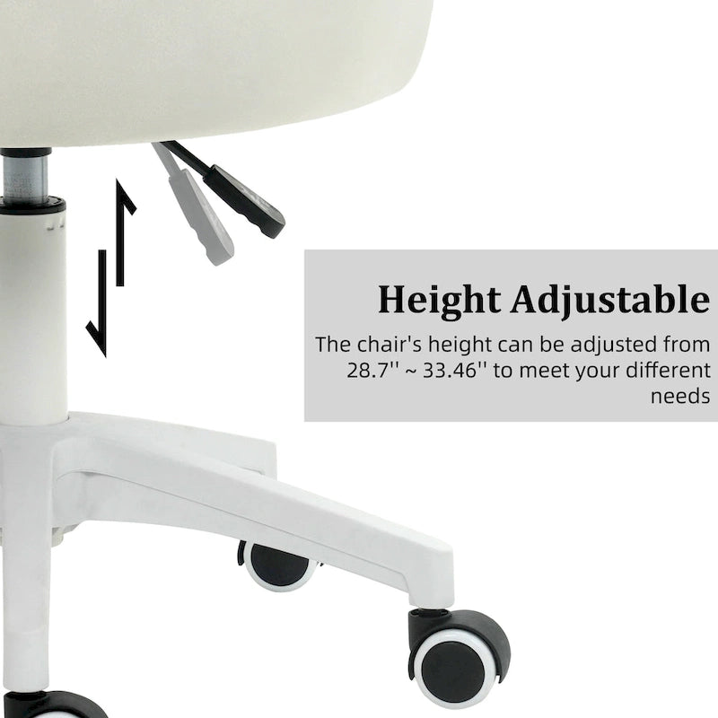 Modern Velvet Task Chair 360 Swivel Adjustable Height Office Chair