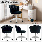 Modern Velvet Task Chair 360 Swivel Adjustable Height Office Chair