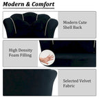 Modern Velvet Task Chair 360 Swivel Adjustable Height Office Chair