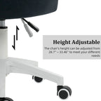 Modern Velvet Task Chair 360 Swivel Adjustable Height Office Chair