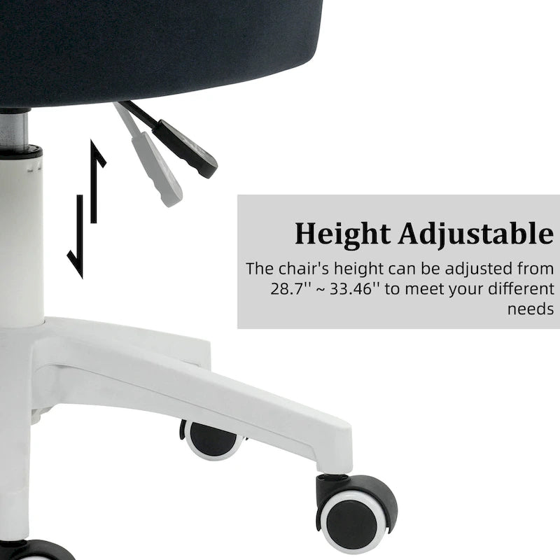 Modern Velvet Task Chair 360 Swivel Adjustable Height Office Chair