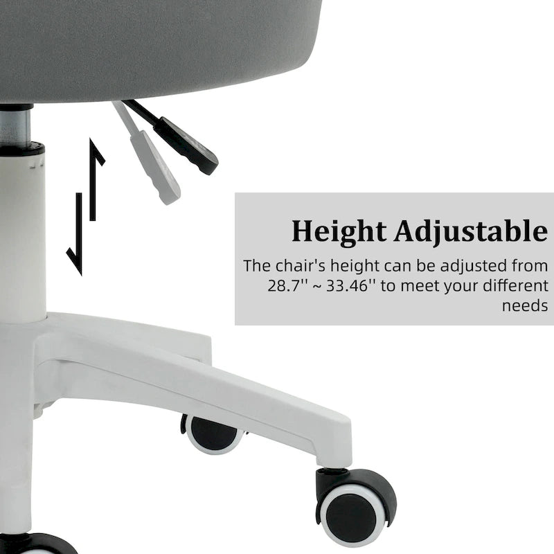 Modern Velvet Task Chair 360 Swivel Adjustable Height Office Chair