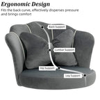 Modern Velvet Task Chair 360 Swivel Adjustable Height Office Chair