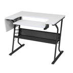 Sewing and Crafting Table, White or Maple Top