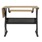 Sewing and Crafting Table, White or Maple Top