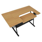 Sewing and Crafting Table, White or Maple Top