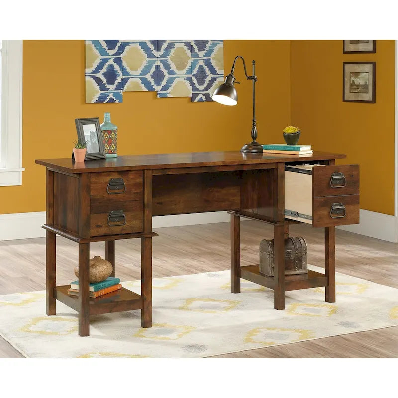 Writing Desk with Glacier Oak Finish and 2 Drawers