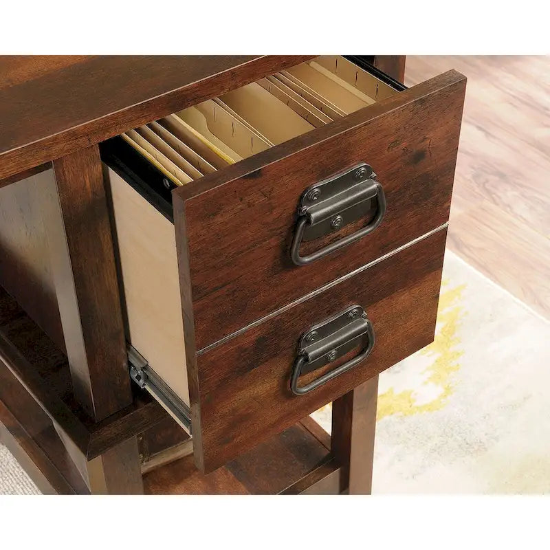 Writing Desk with Glacier Oak Finish and 2 Drawers