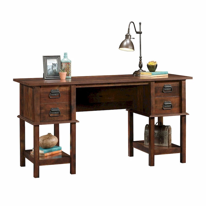 Writing Desk with Glacier Oak Finish and 2 Drawers