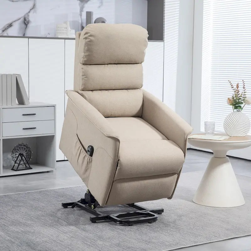 Power Lift Recliner Chair with Remote Control - Fabric, 265 lbs Capacity