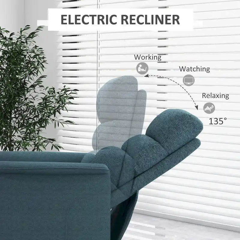Power Lift Recliner Chair with Remote Control - Fabric, 265 lbs Capacity