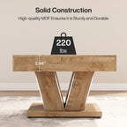 31.5 Inches Wood Coffee Table Square Center Cocktail Tea Table