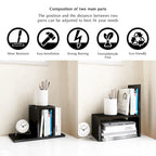 Multifunctional Office Desktop Organizer Shelf Storage
