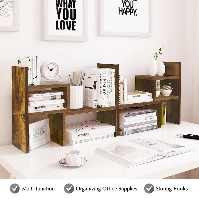 Multifunctional Office Desktop Organizer Shelf Storage