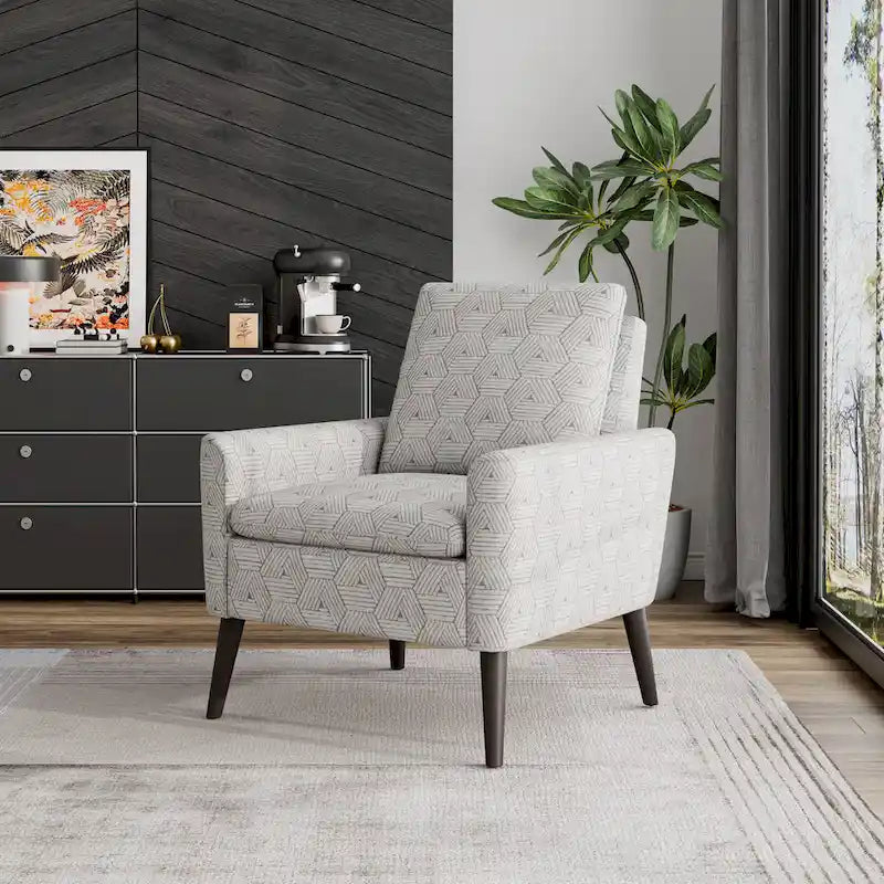 Mid-Century Modern Small Space Accent Armchair