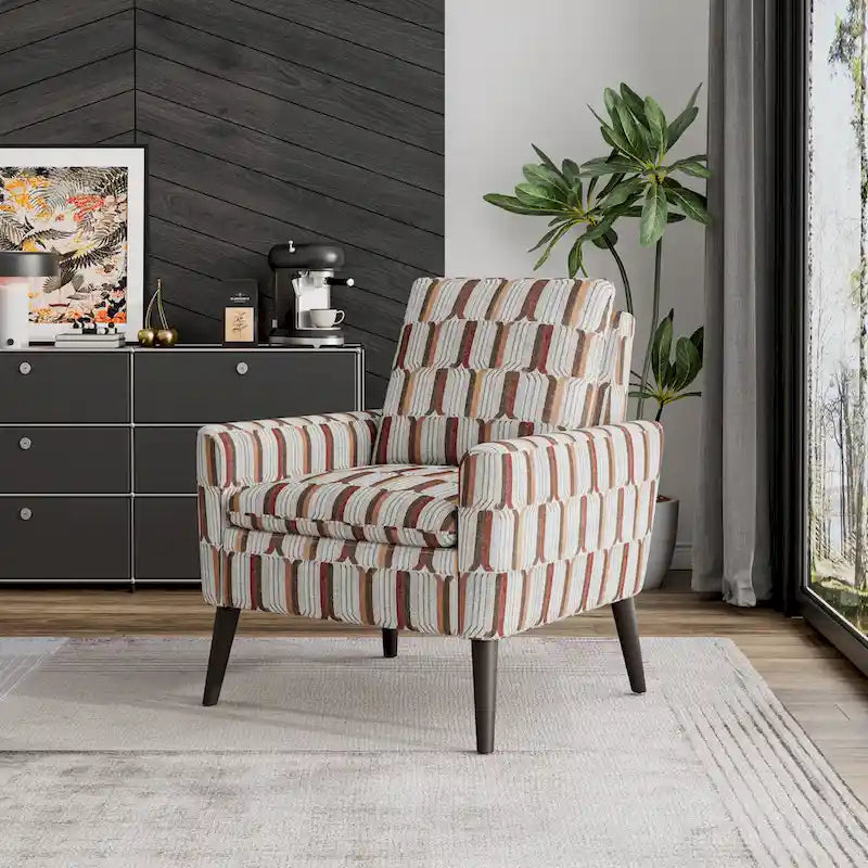 Mid-Century Modern Small Space Accent Armchair