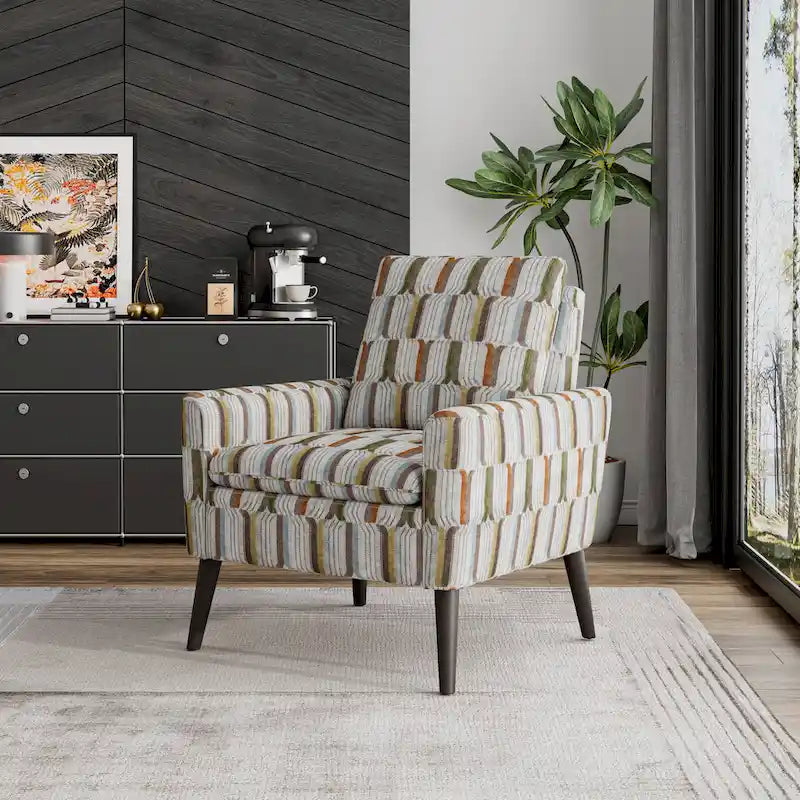 Mid-Century Modern Small Space Accent Armchair
