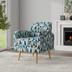 Mid-Century Modern Small Space Accent Armchair