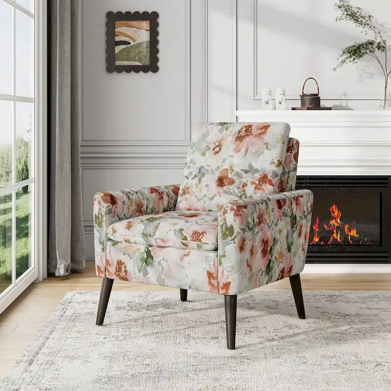 Mid-Century Modern Small Space Accent Armchair