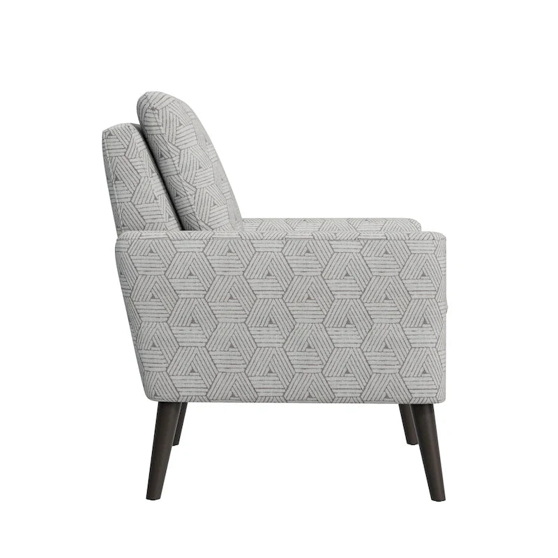 Mid-Century Modern Small Space Accent Armchair