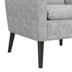 Mid-Century Modern Small Space Accent Armchair