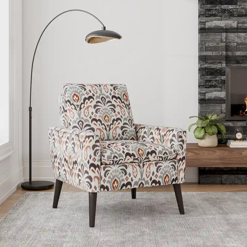 Mid-Century Modern Small Space Accent Armchair
