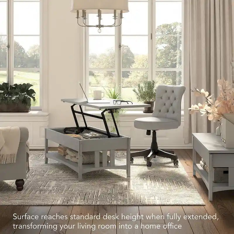 Salinas Lift Top Coffee Table Desk with Storage by 