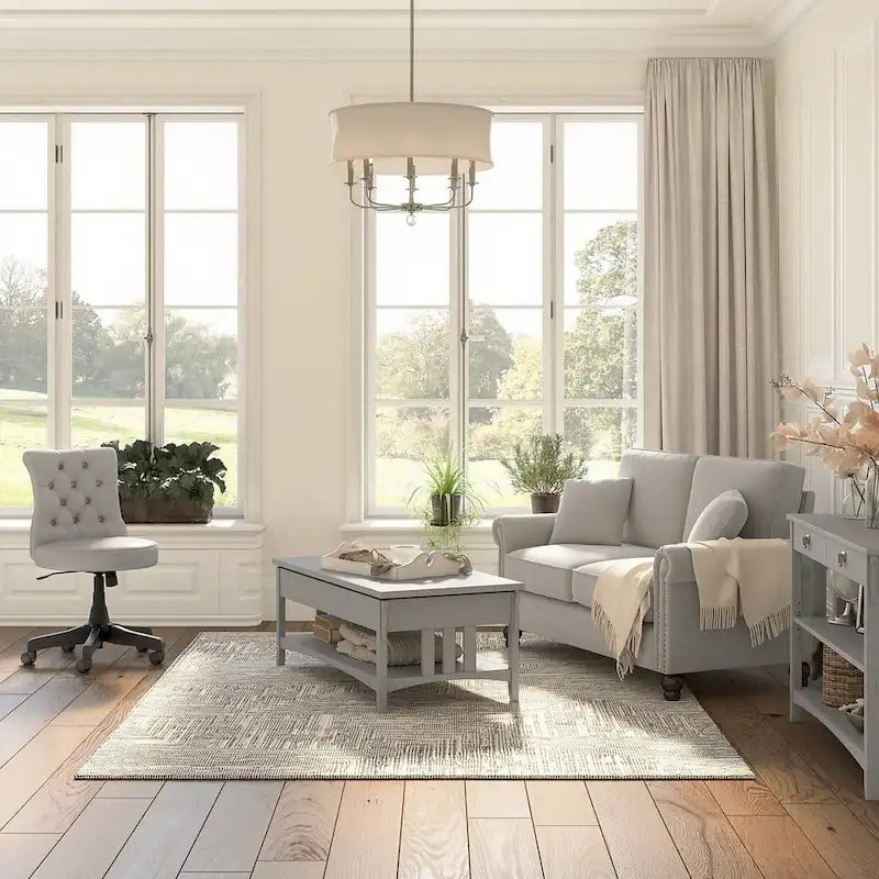 Lift Top Coffee Table Desk with Storage