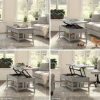 Lift Top Coffee Table Desk with Storage