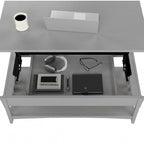Lift Top Coffee Table Desk with Storage