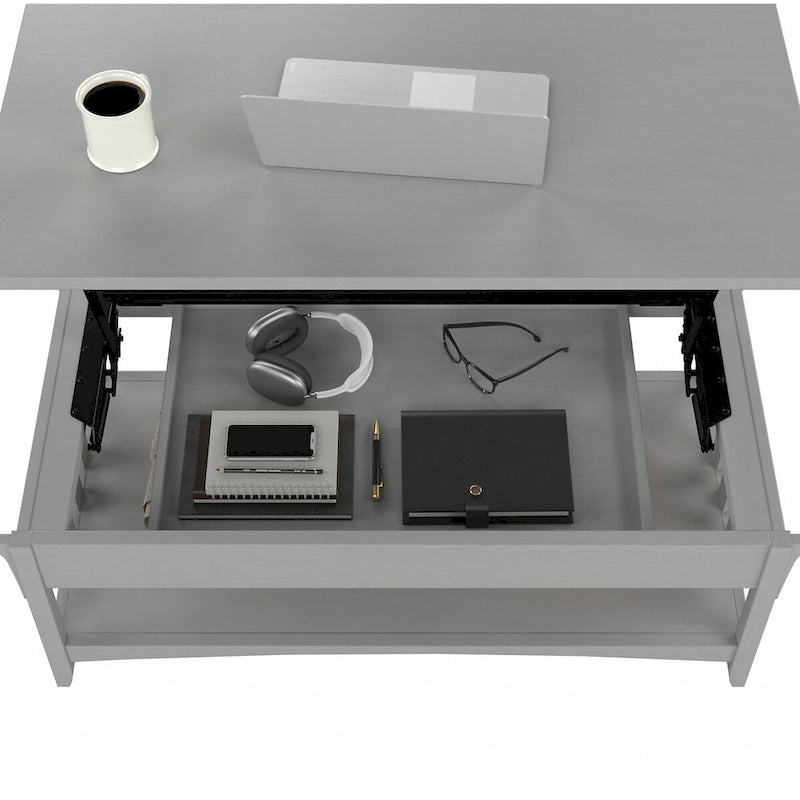 Lift Top Coffee Table Desk with Storage