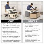 Lift Top Coffee Table Desk with Storage