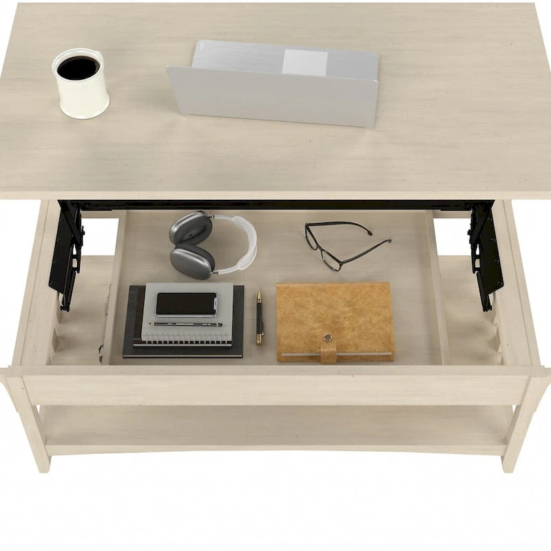 Lift Top Coffee Table Desk with Storage